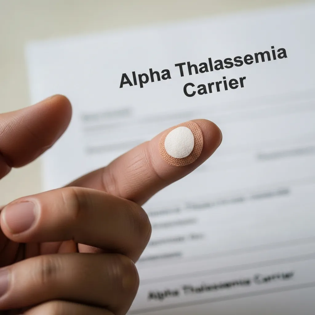 Alpha thalassemia carrier status and genetics.