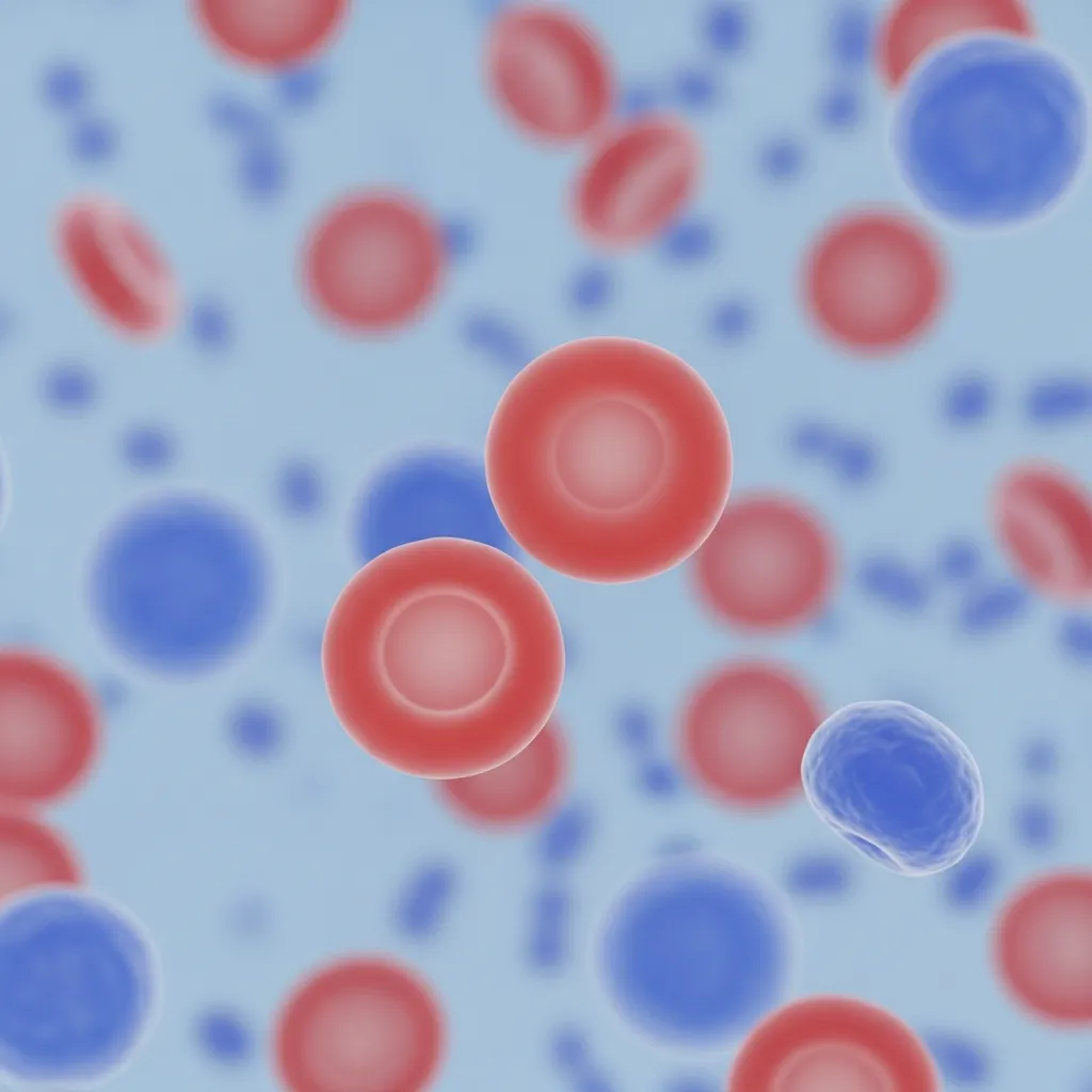 Macrocytic anemia cells illustration