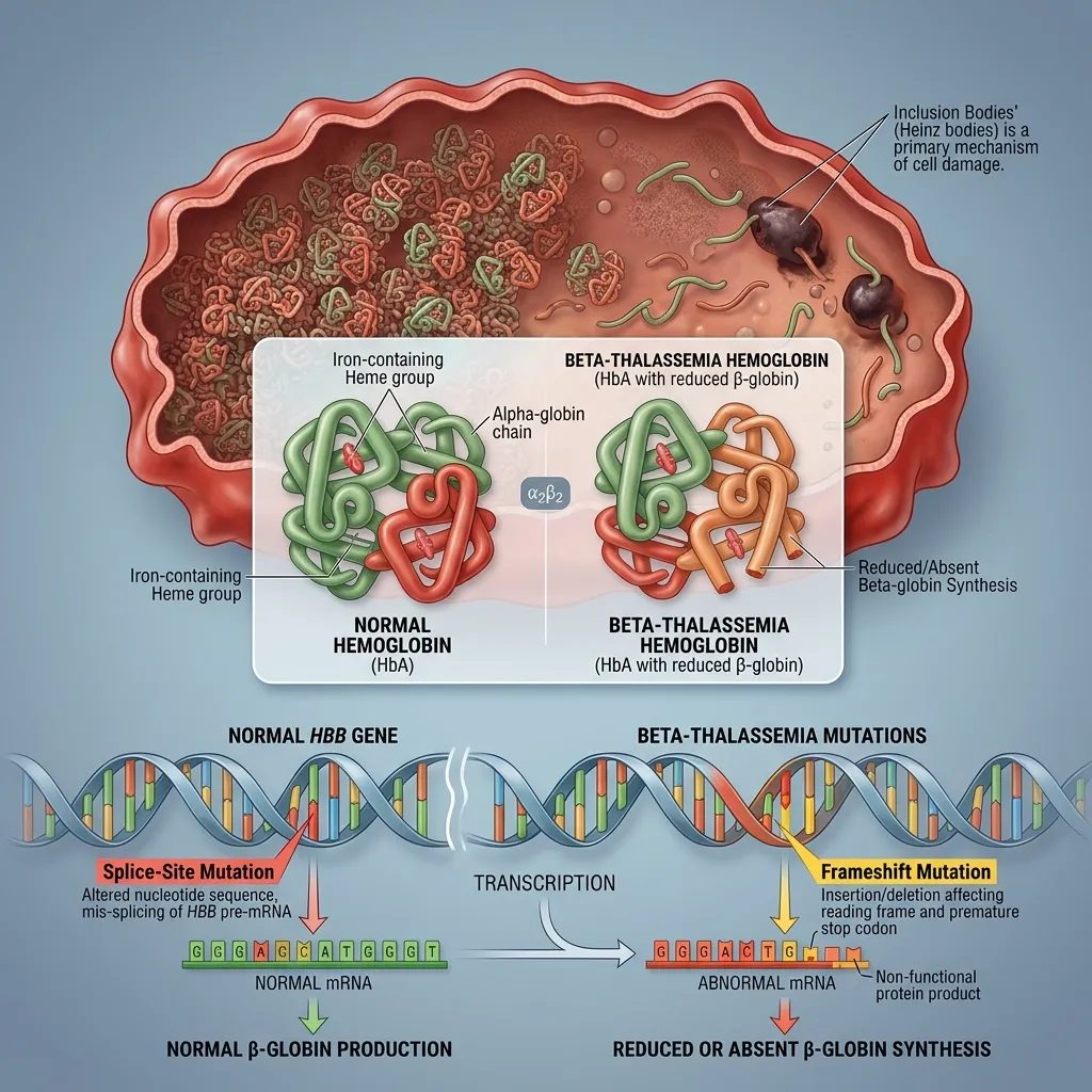 Beta-thalassemia molecular pathology
