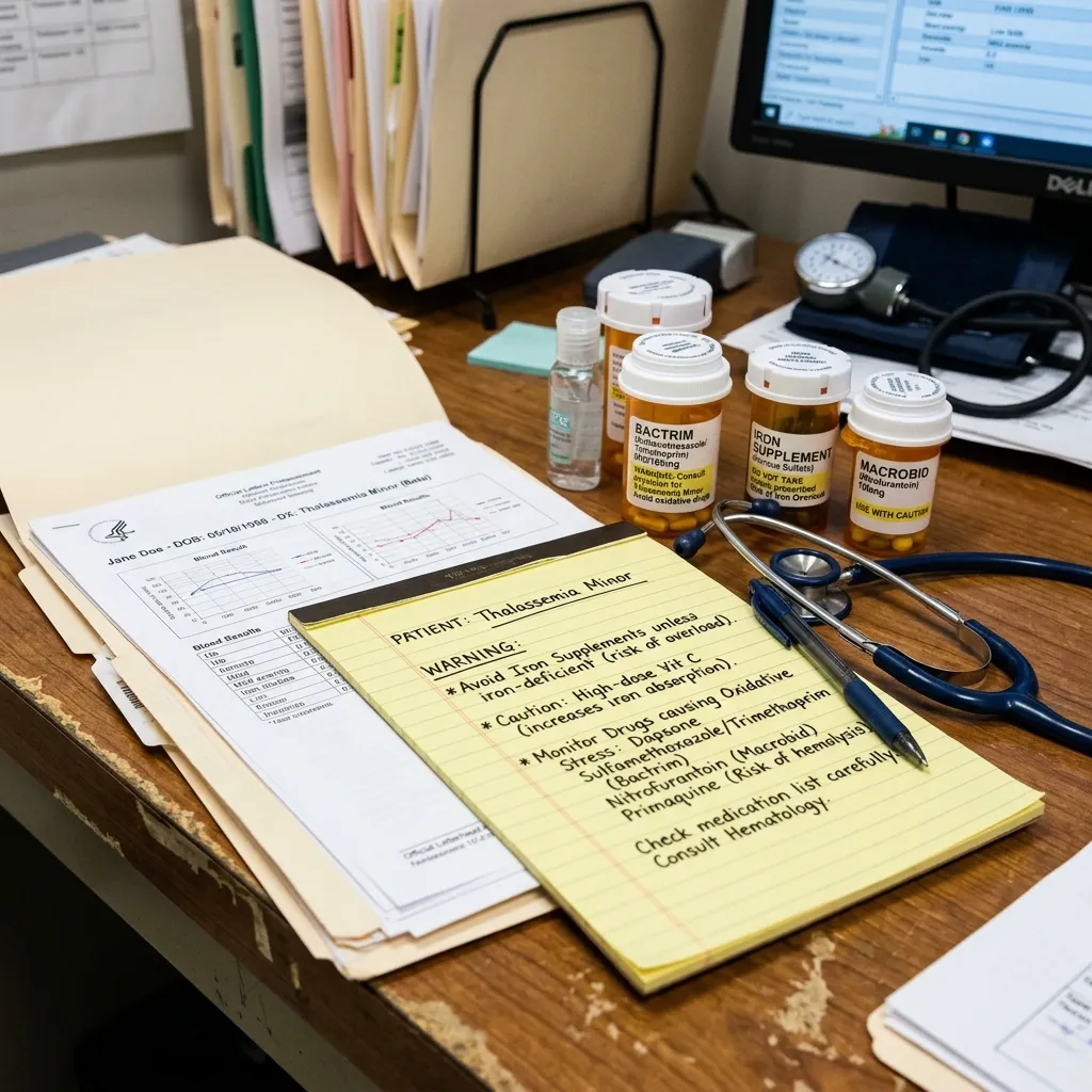 Drugs that may be risky in thalassemia minor