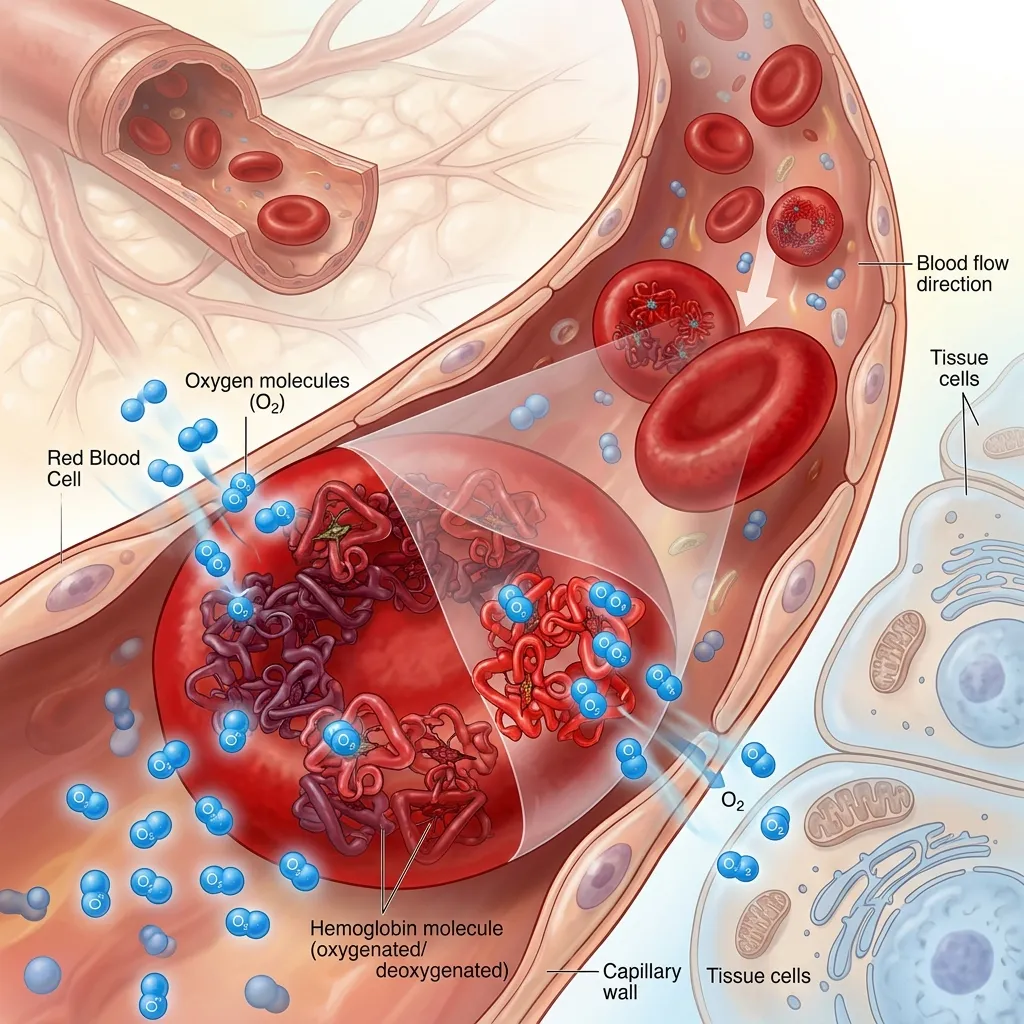 Hemoglobin's role in oxygen transport