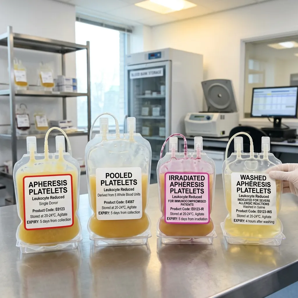 Types of platelet products in transfusion medicine