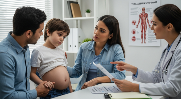 early symptoms of thalassemia