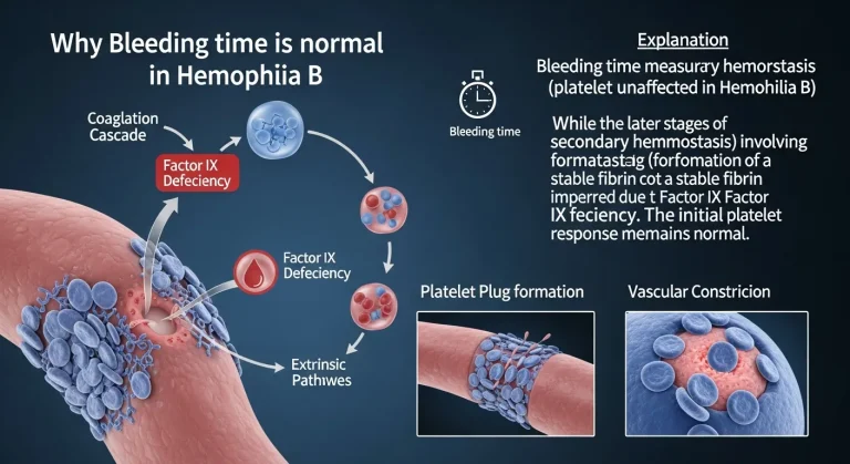 bleeding time in hemophilia B